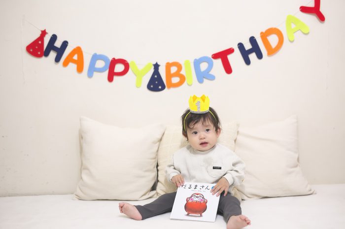 家族写真.1歳誕生日,バースデーフォト,1歳