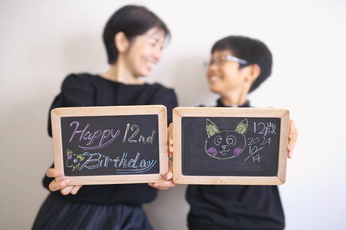 12歳,家族写真,お誕生日,バースデー,バースデーフォト