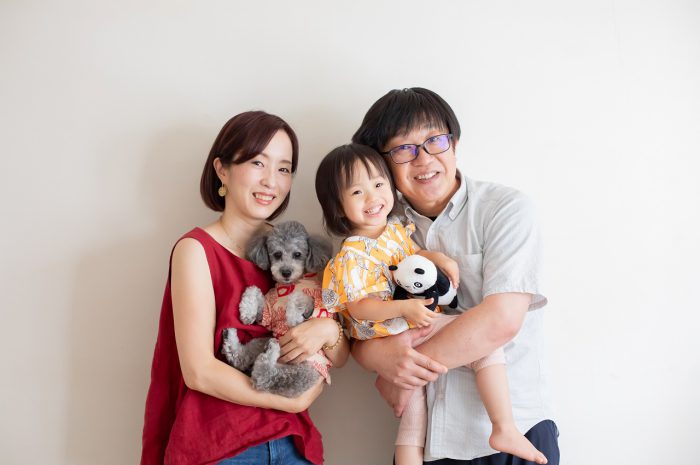 家族写真撮影,スタジオ,ペットと一緒,わんこ