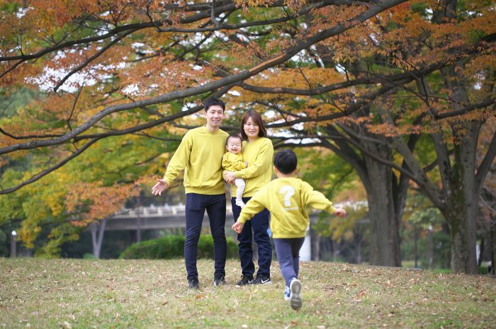 毎年恒例の家族写真撮影